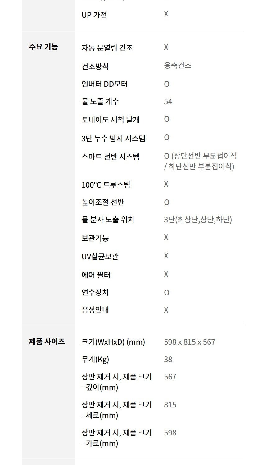 LG 디오스 식기세척기 (12인용) 상세