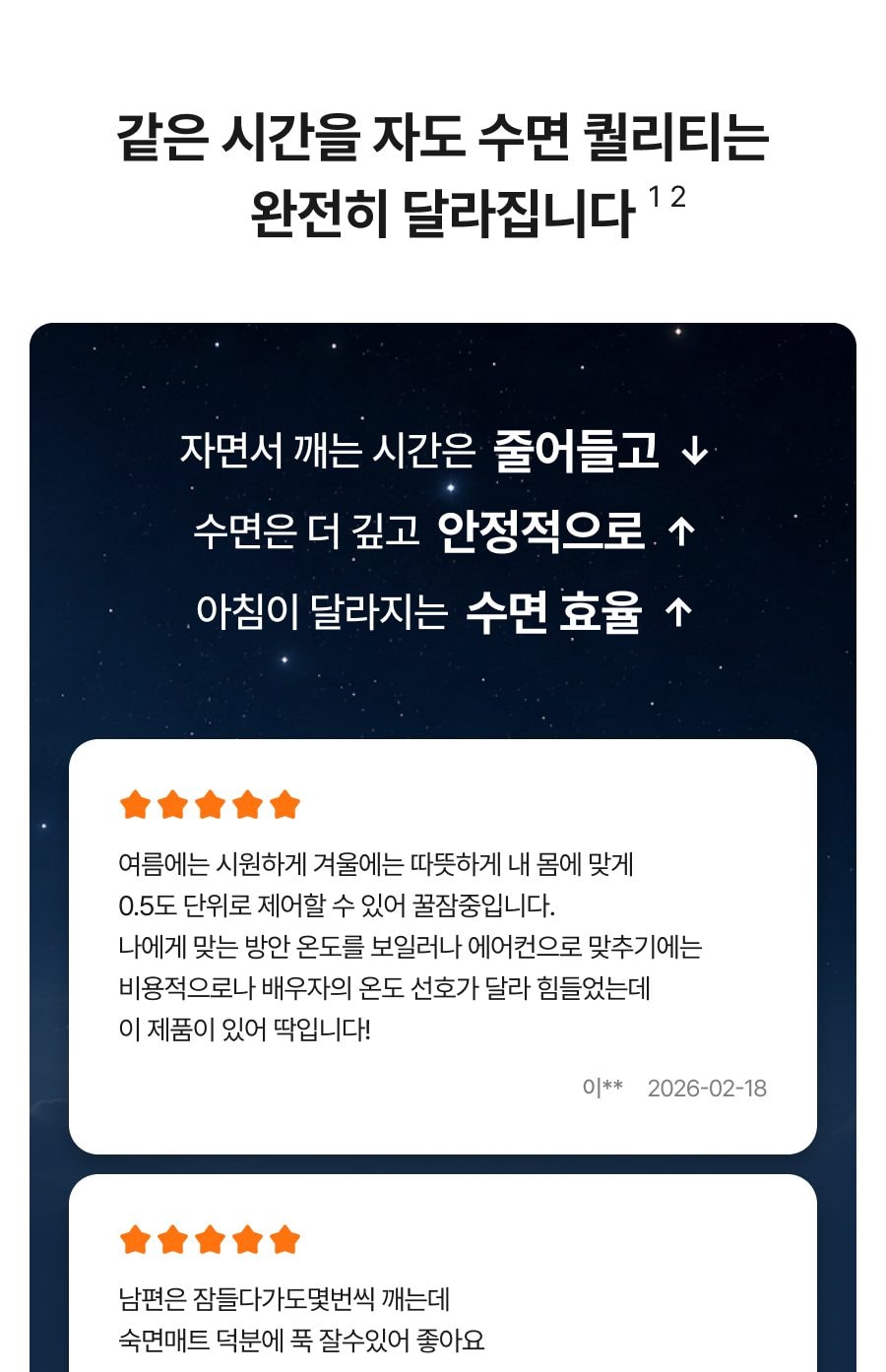 나비엔 숙면매트 사계절 Pro (킹) 상세