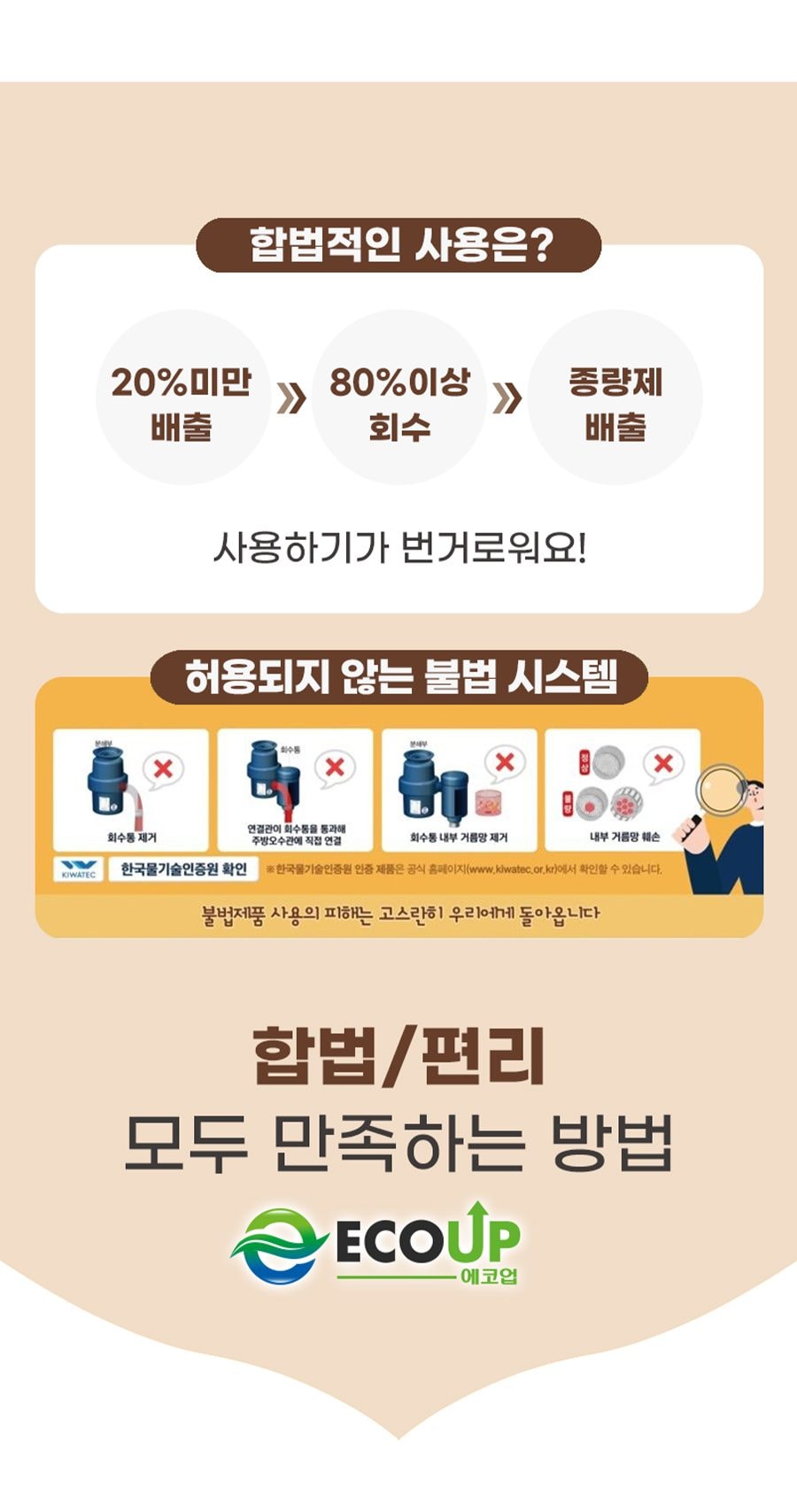 현대큐밍 에코업 음식물 처리기 상세