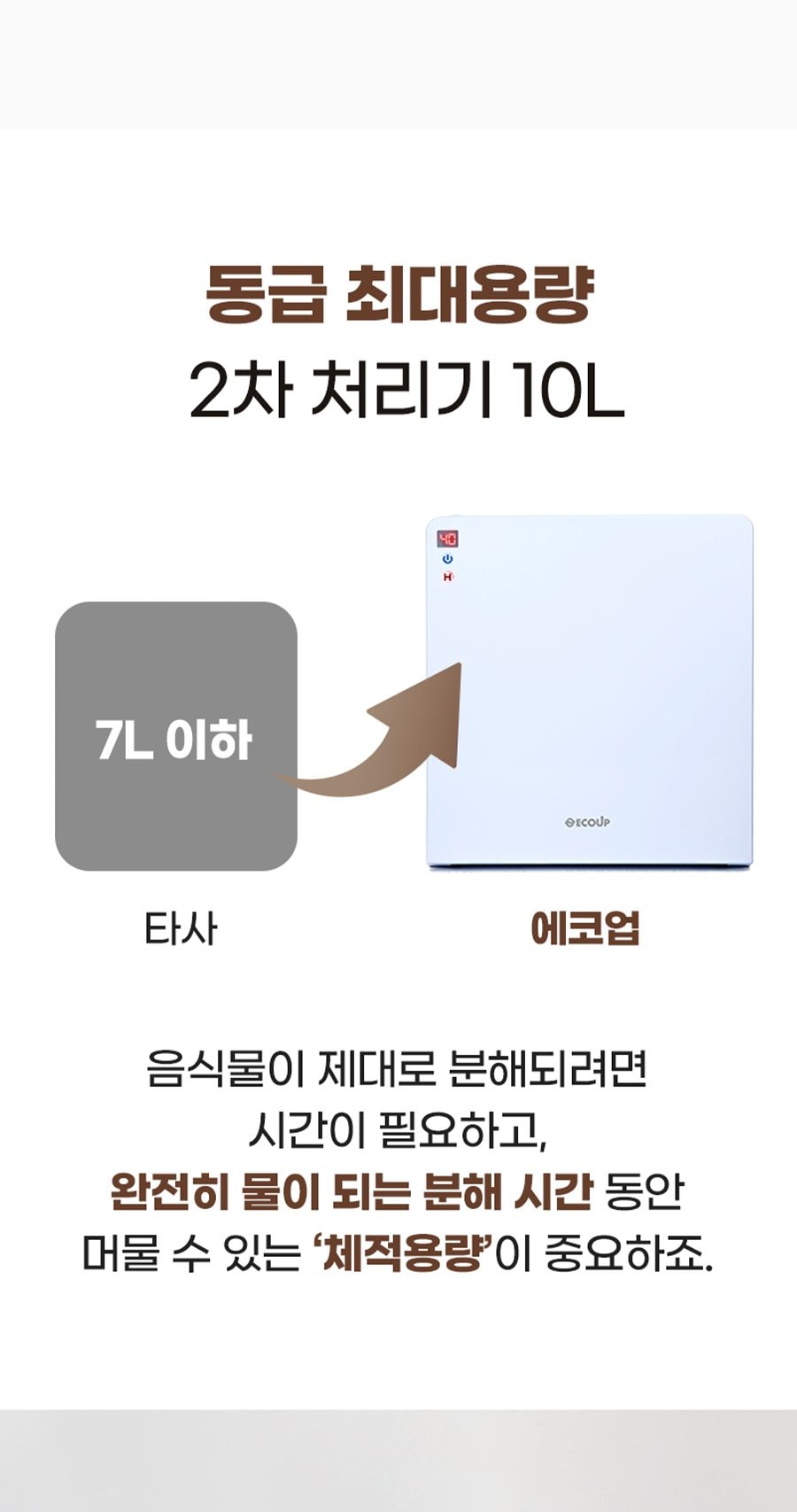 현대큐밍 에코업 음식물 처리기 상세