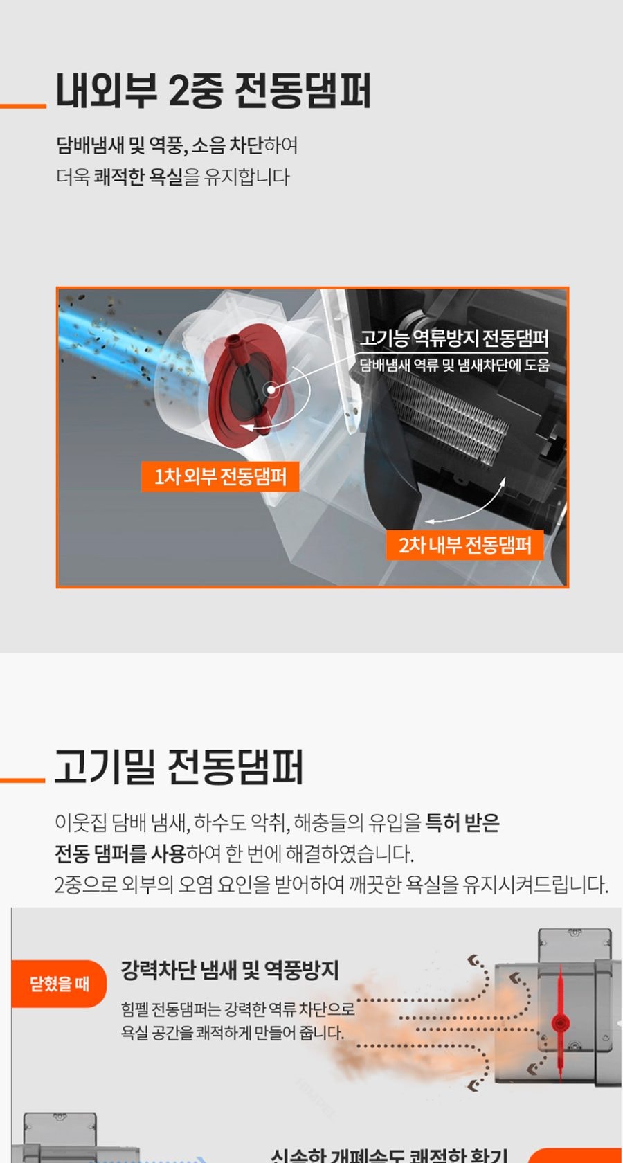 힘펠 휴젠뜨 팔레트 욕실 환풍기 상세