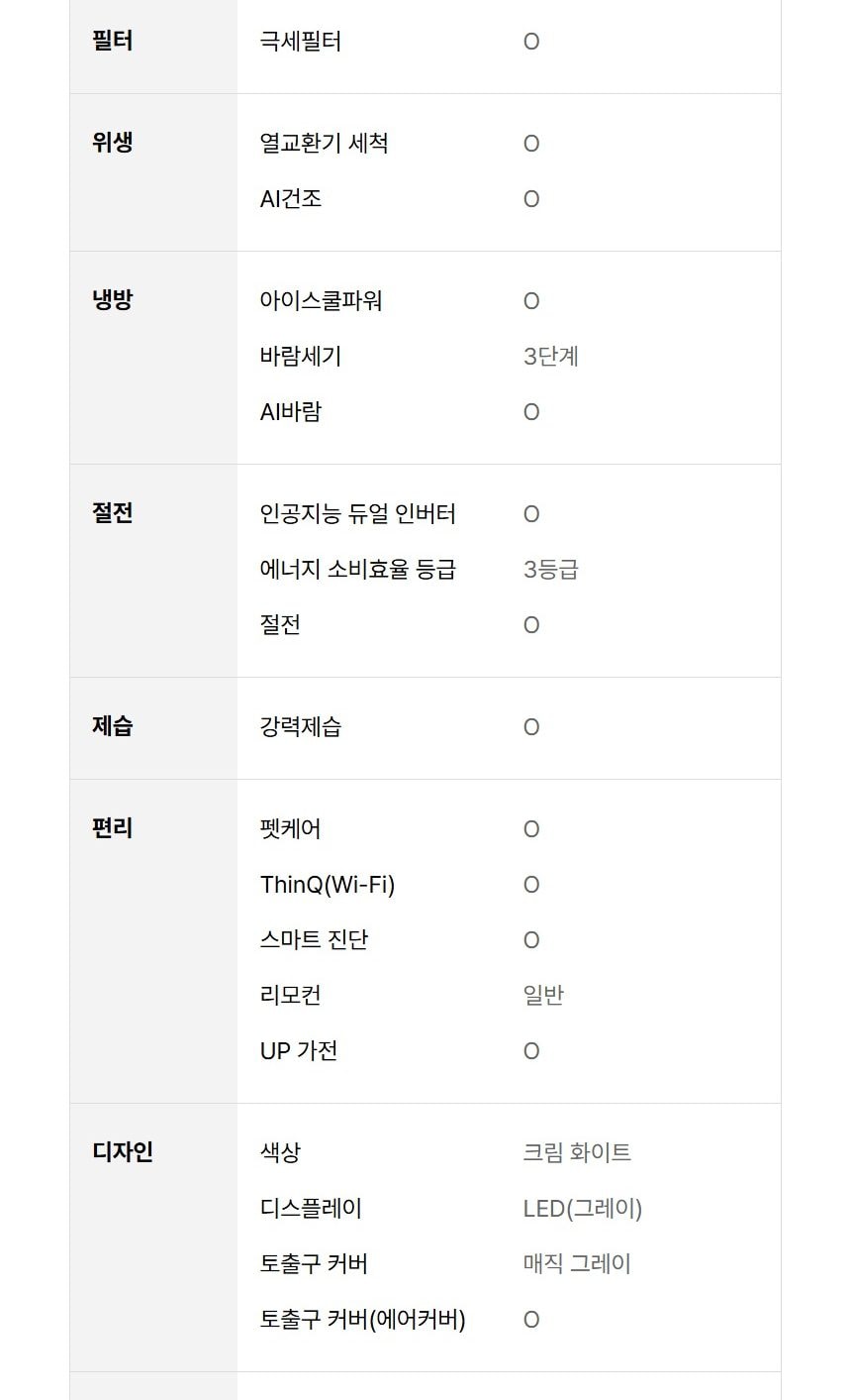 LG 휘센 AI 오브제컬렉션 위너 에어컨 2in1 58.5㎡ 상세
