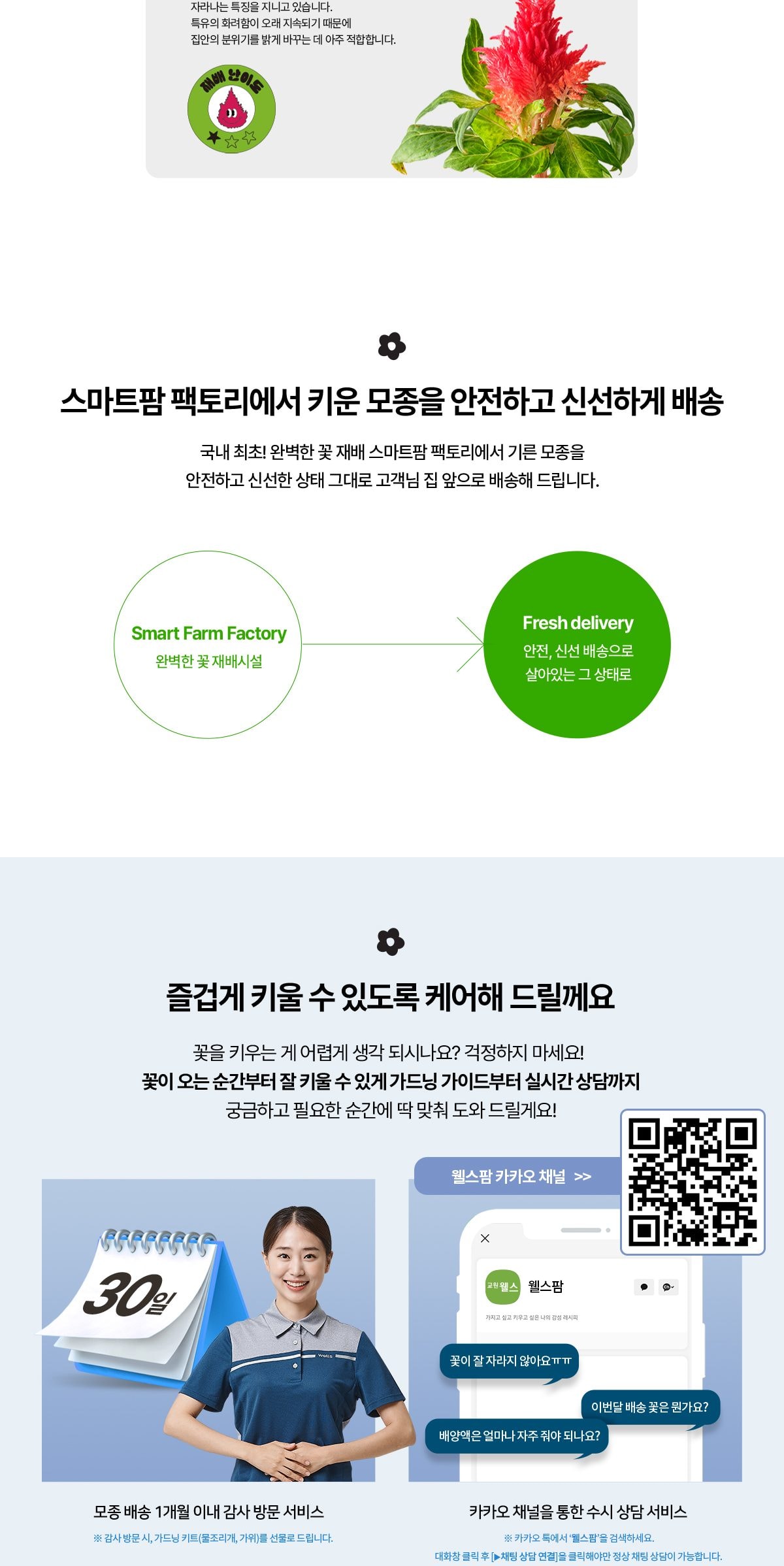 웰스 웰스팜 플라워 꽃재배기 정기구독 서비스 상세