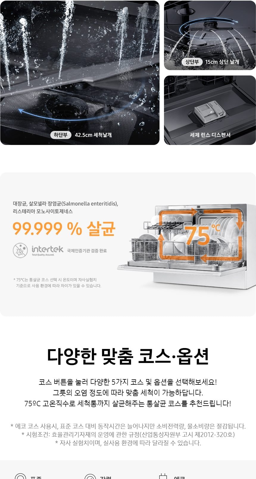 비스포크 식기세척기 6인용 상세