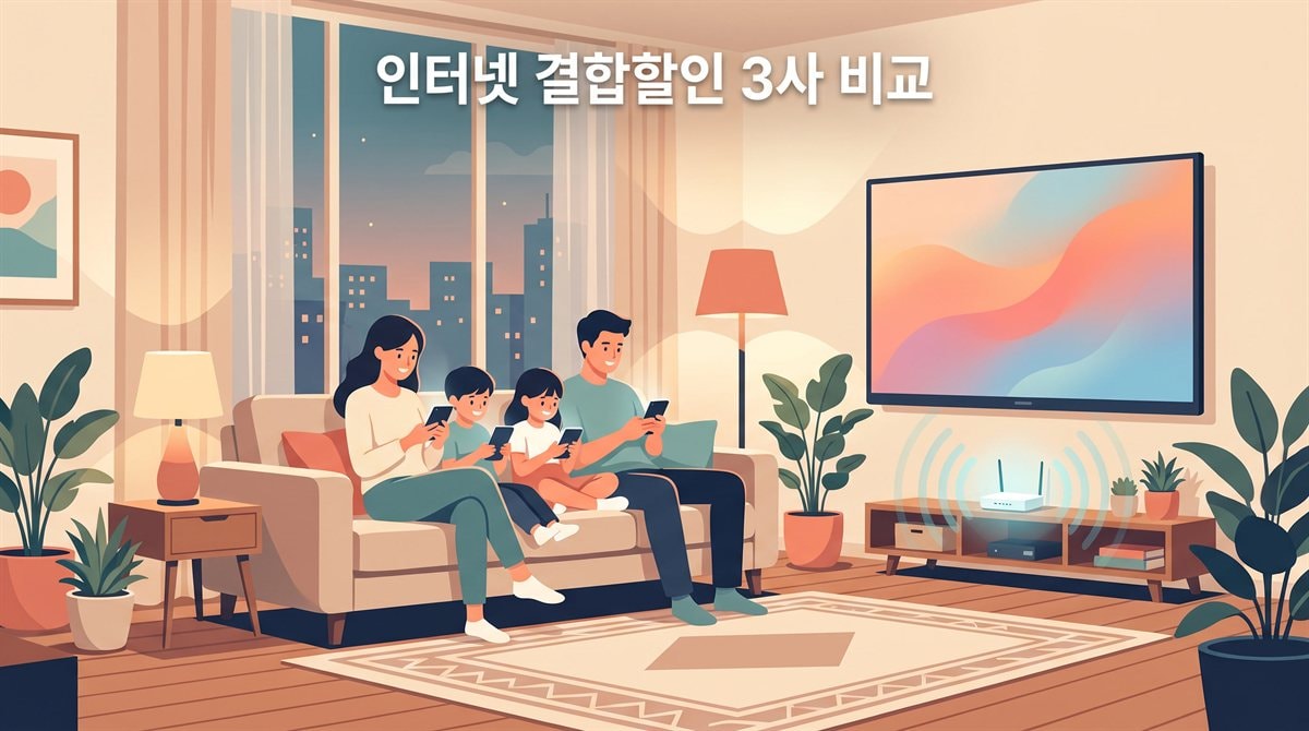 인터넷 결합할인 3사 완전 비교 | 우리 집은 월 얼마나 줄어들까