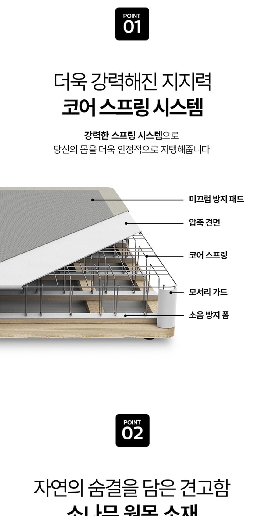 웰스 파운데이션 프레임 슈퍼싱글 상세