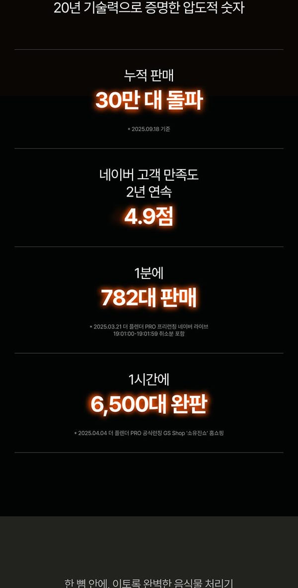 더 플렌더 MAX 음식물처리기 3L 그레이지 상세