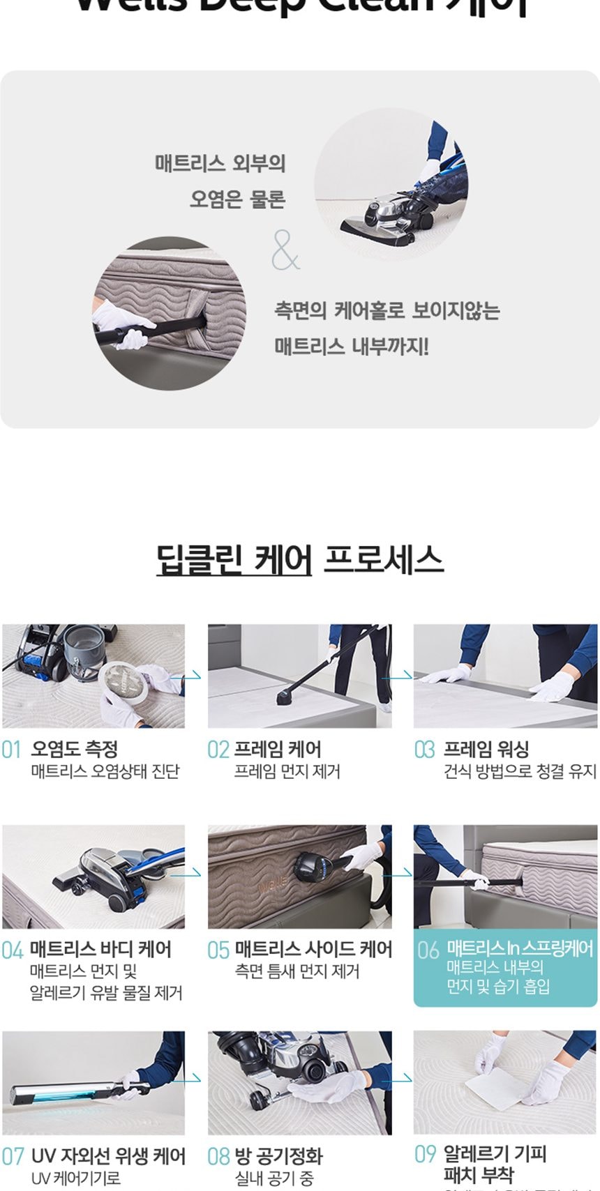 웰스 매트리스 하이브리드 퀸 상세