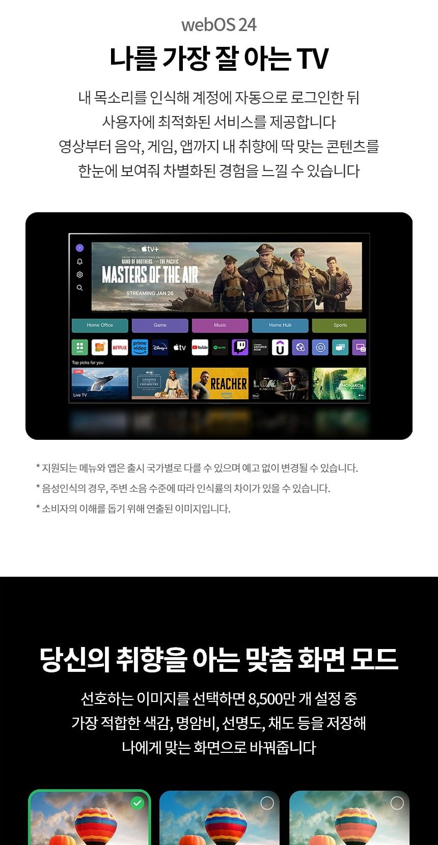 LG 올레드 TV 65인치 상세