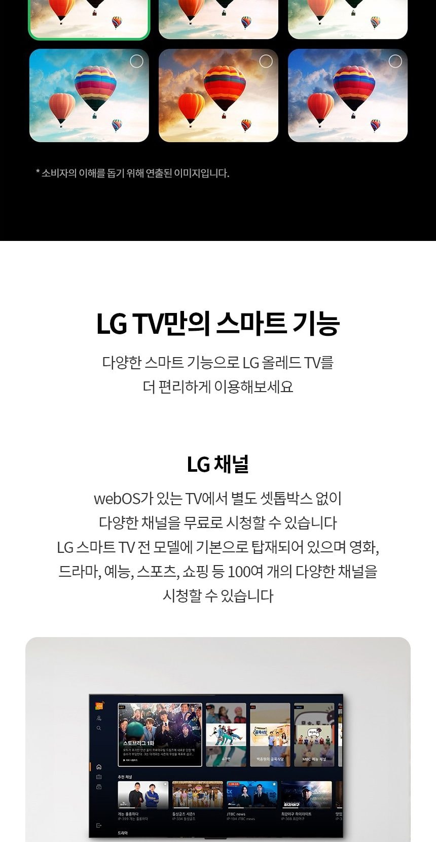 LG 올레드 TV 65인치 상세