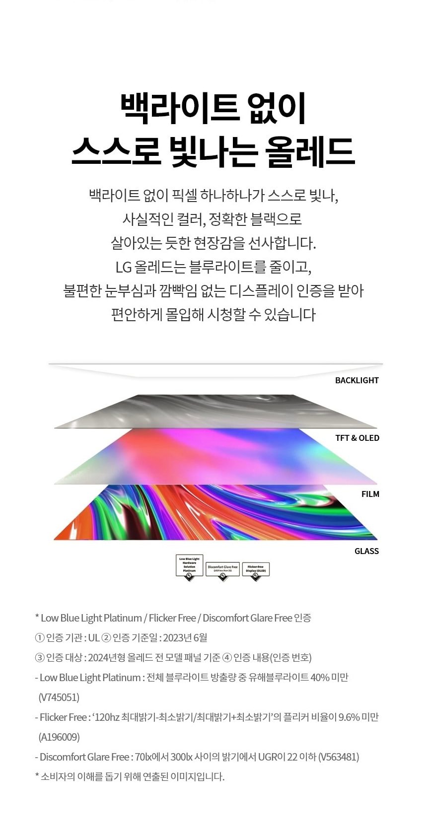 LG 올레드 evo 65인치 상세