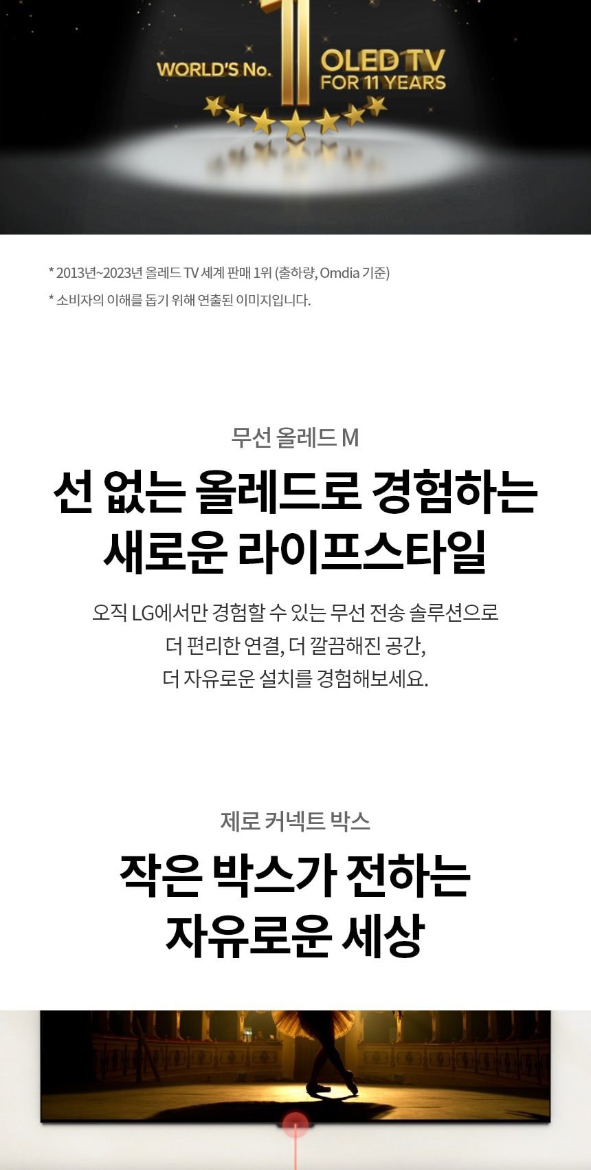 LG 올레드 evo M4 65인치 상세