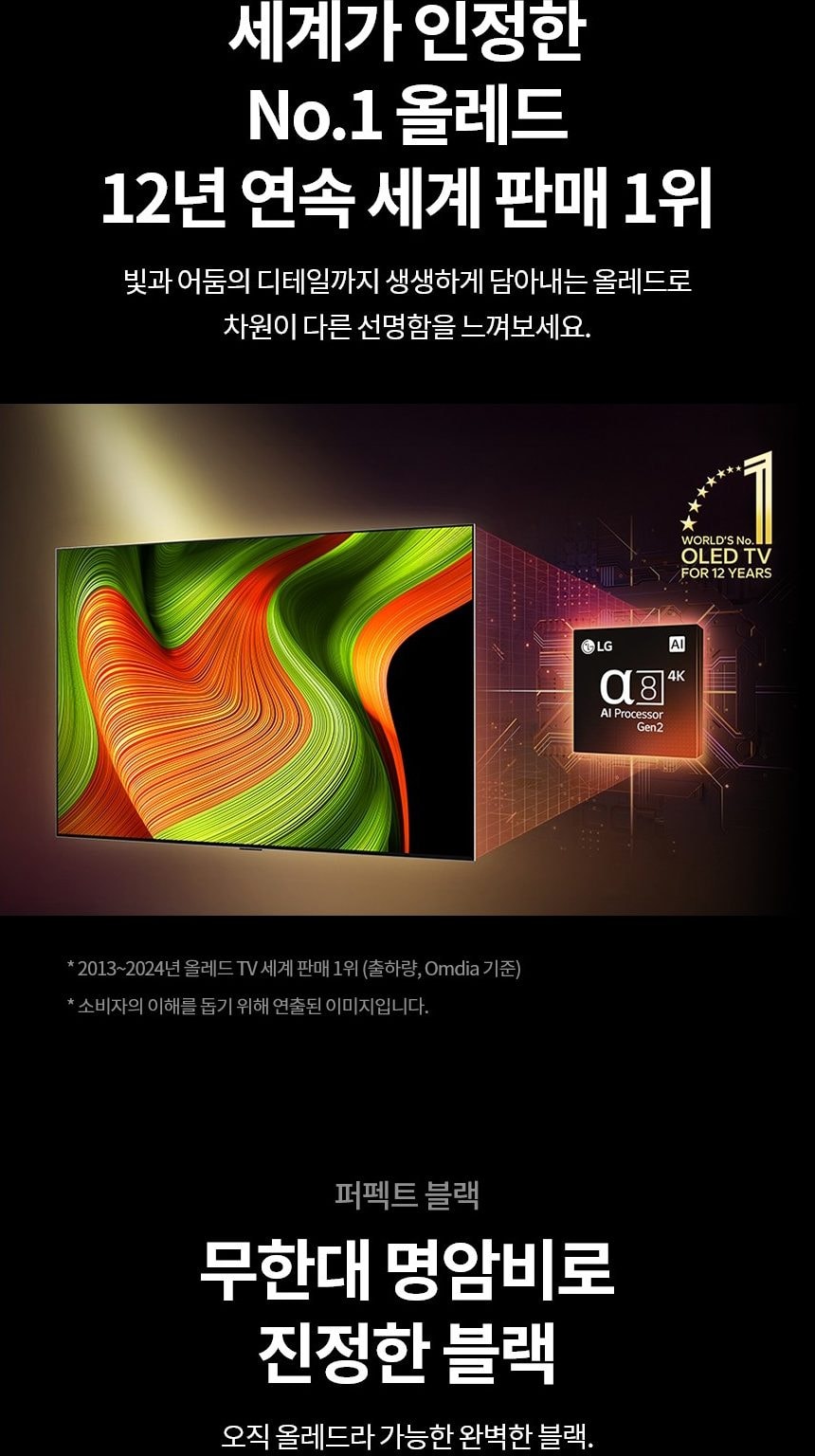 LG 올레드 B5 83인치 상세