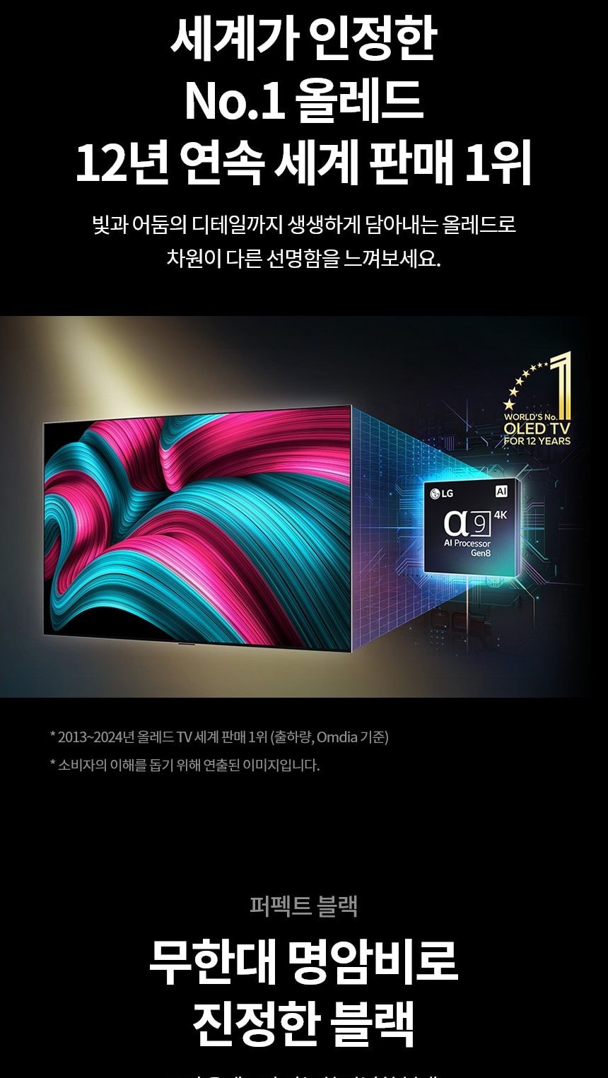 LG 올레드 evo C5 83인치 상세