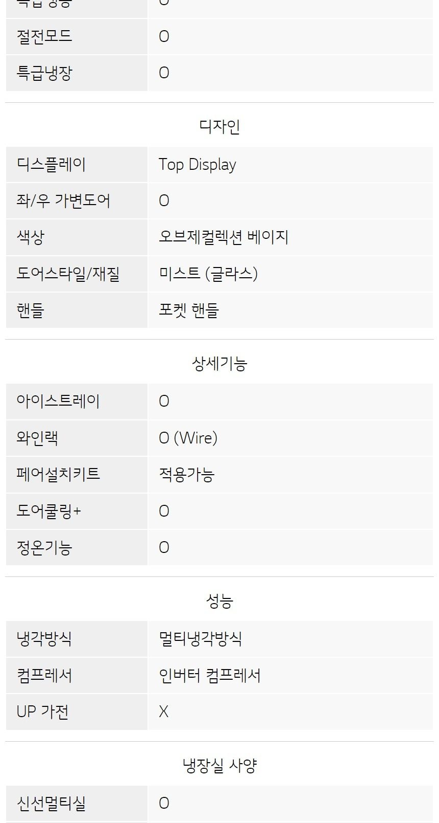 LG 모던엣지 오브제컬렉션 344L 상세