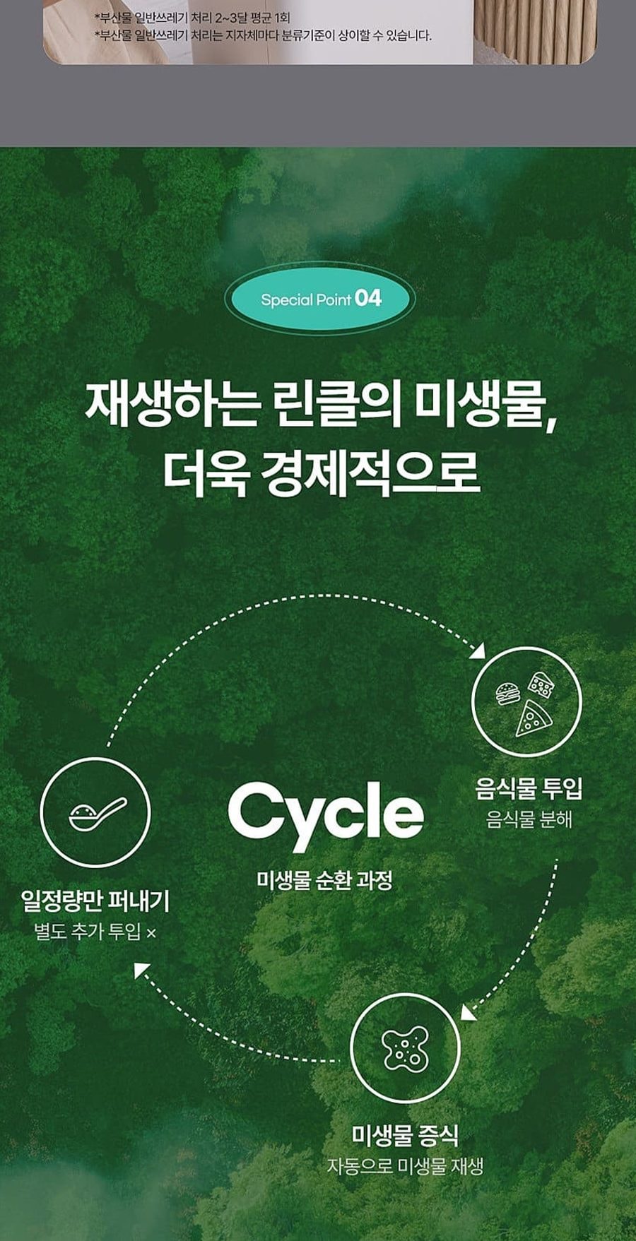 린클 그래비티 음식물처리기 22L 상세