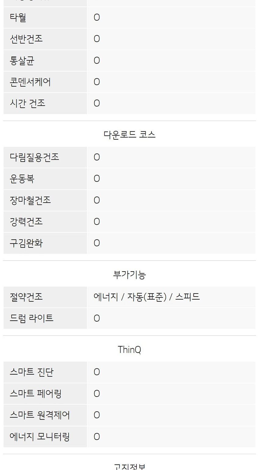 트롬 듀얼 인버터 히트펌프 건조기 10kg 상세
