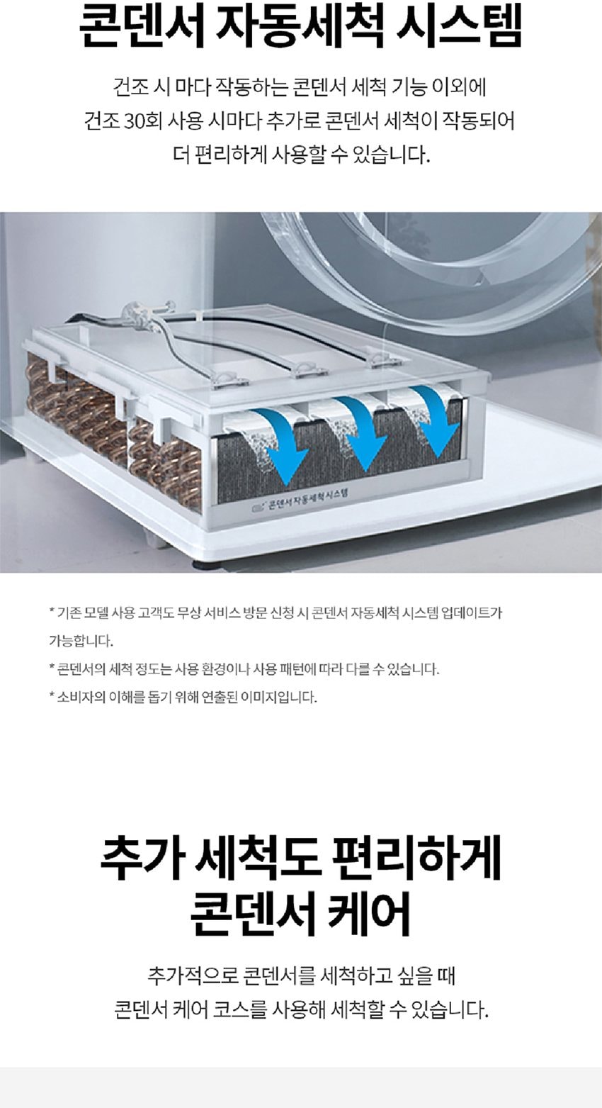 트롬 듀얼 인버터 히트펌프 건조기 10KG 상세