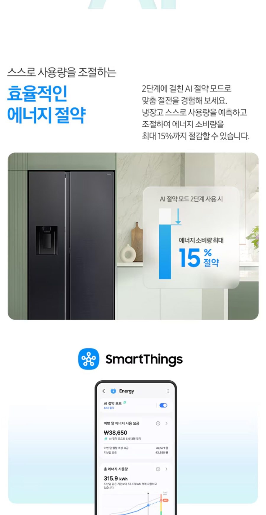 삼성 얼음정수기 냉장고_623L_젠틀 블랙 상세