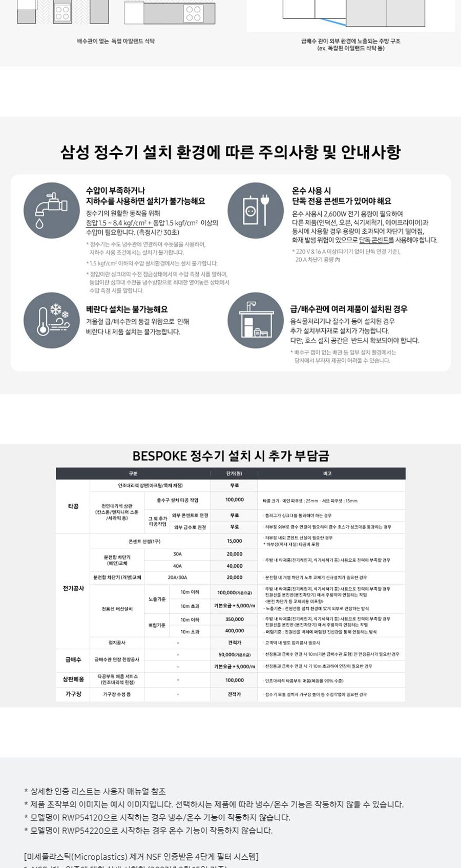 삼성 (메인)냉+온+정수기 모듈_베이지 상세