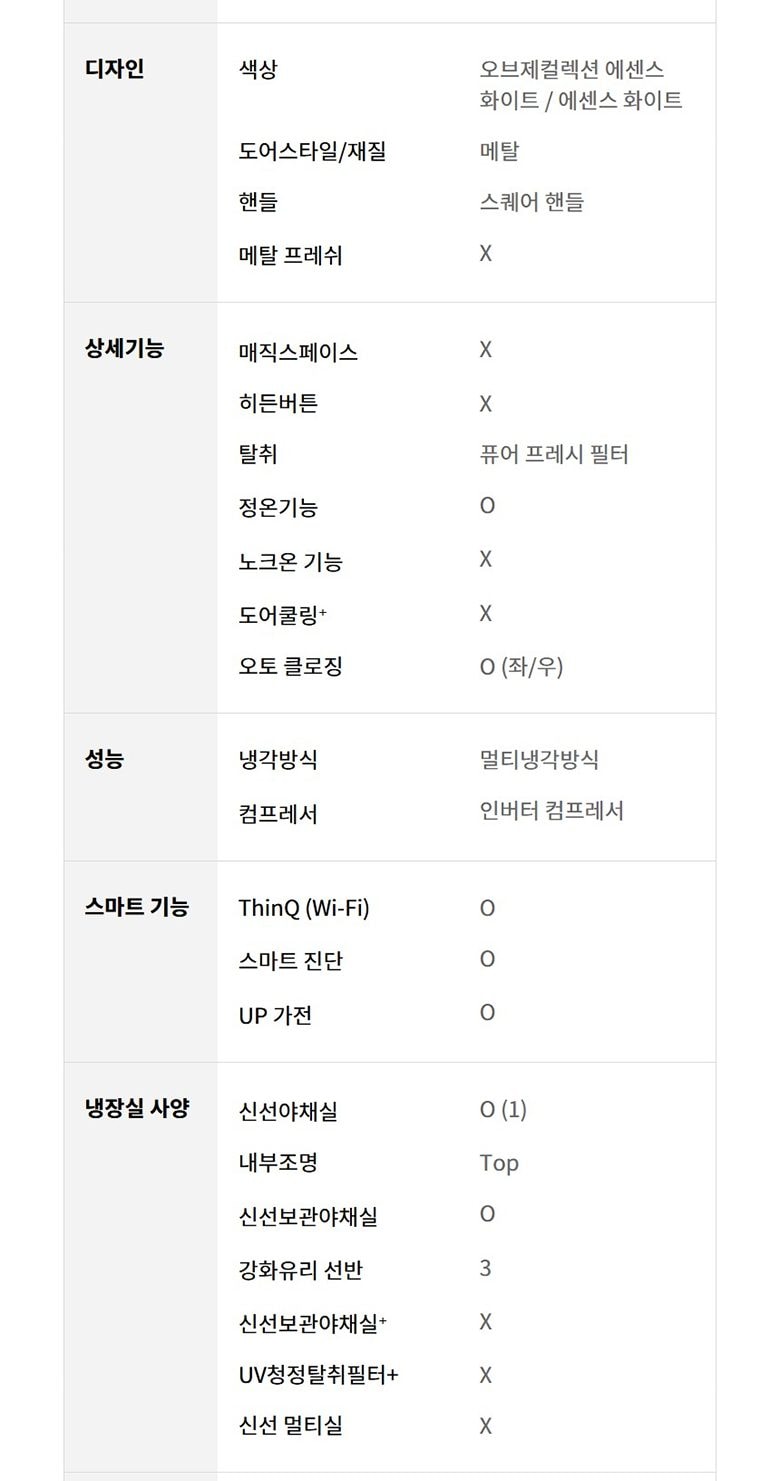 디오스 AI 오브제컬렉션 냉장고 832L 상세