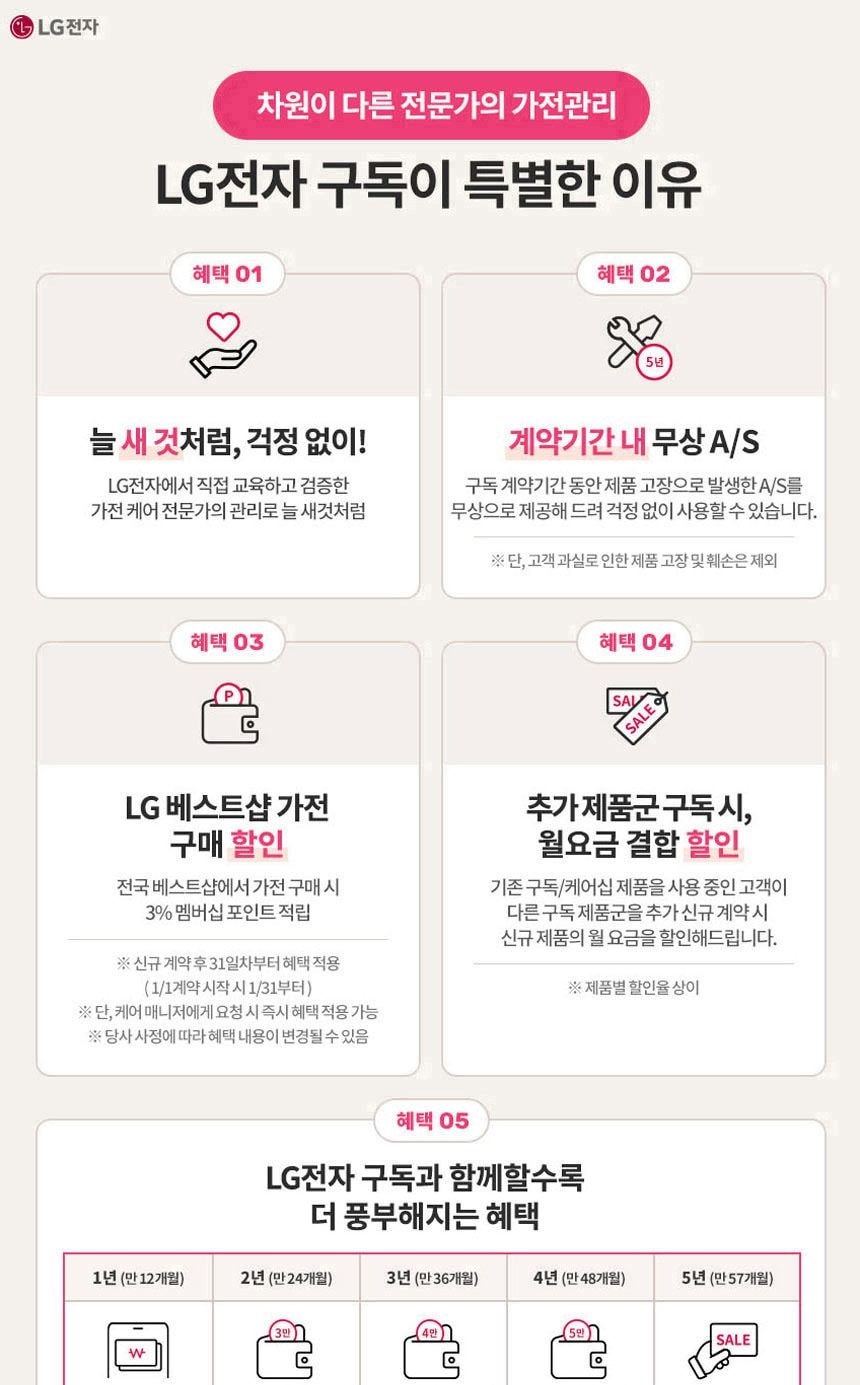 LG 스타일러 오브제컬렉션 스티머 5벌+바지 1벌 상세