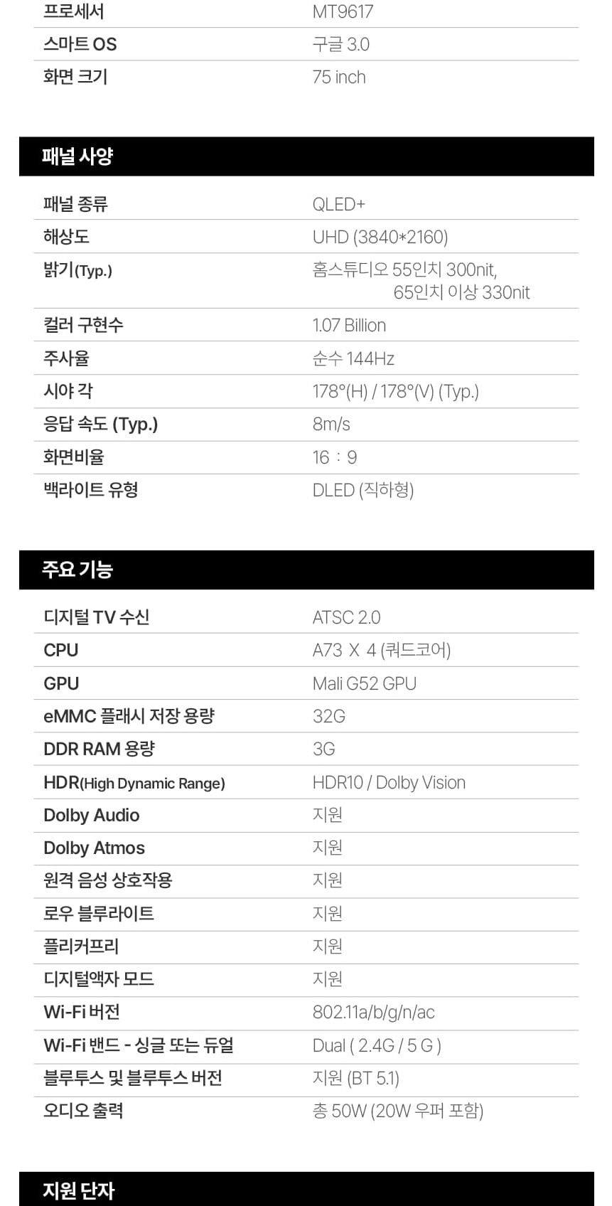 UHDTV_75인치_SQG750SW 상세