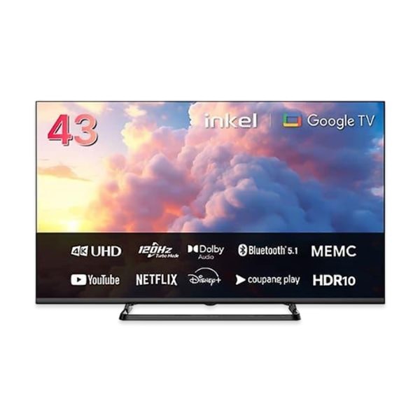 인켈 4K UHD 구글 스마트TV 43인치(109cm)