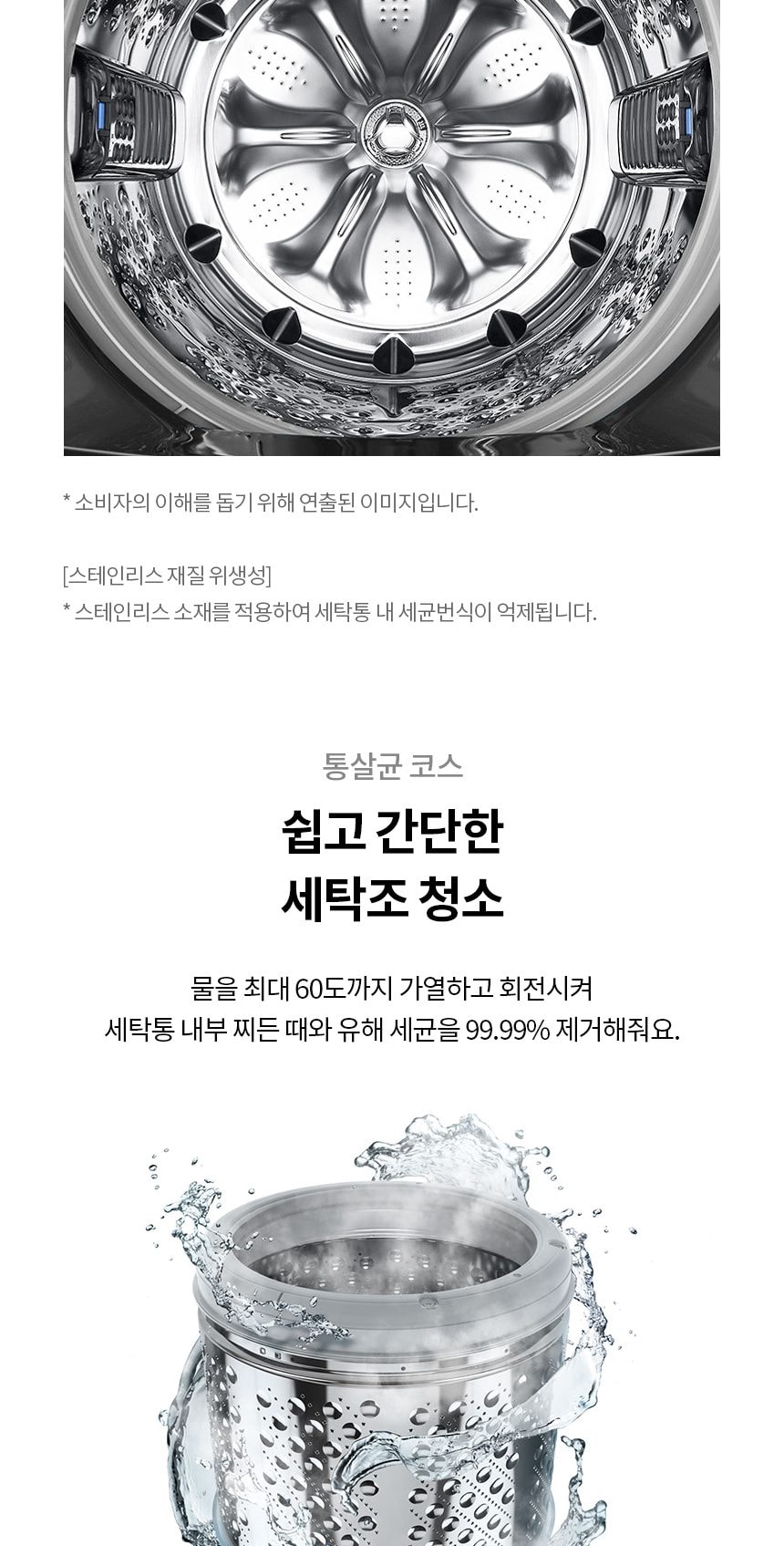 통돌이 세탁기 25kg 상세