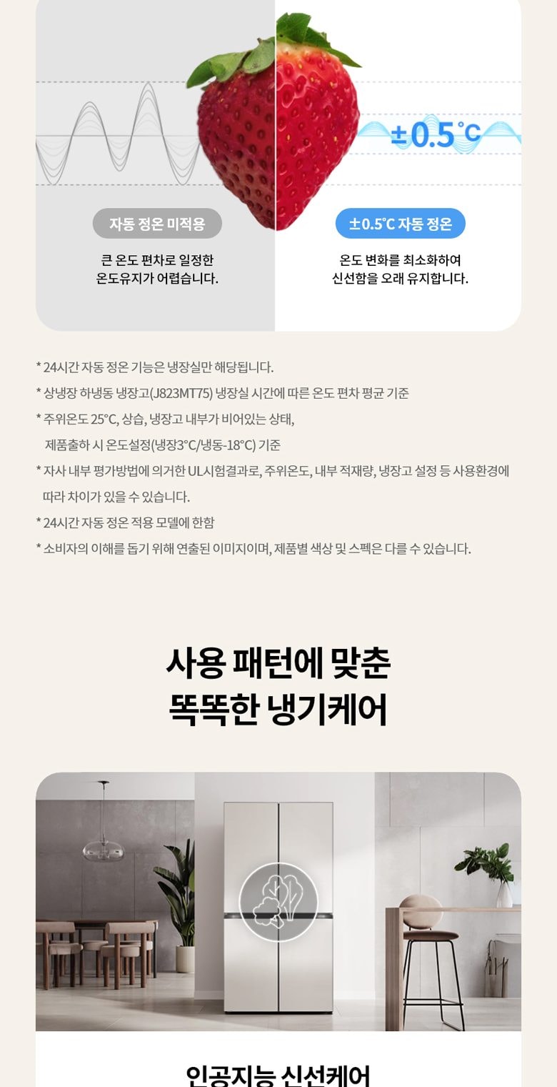 LG 디오스 오브제컬렉션 베이직 냉장고 870L 상세