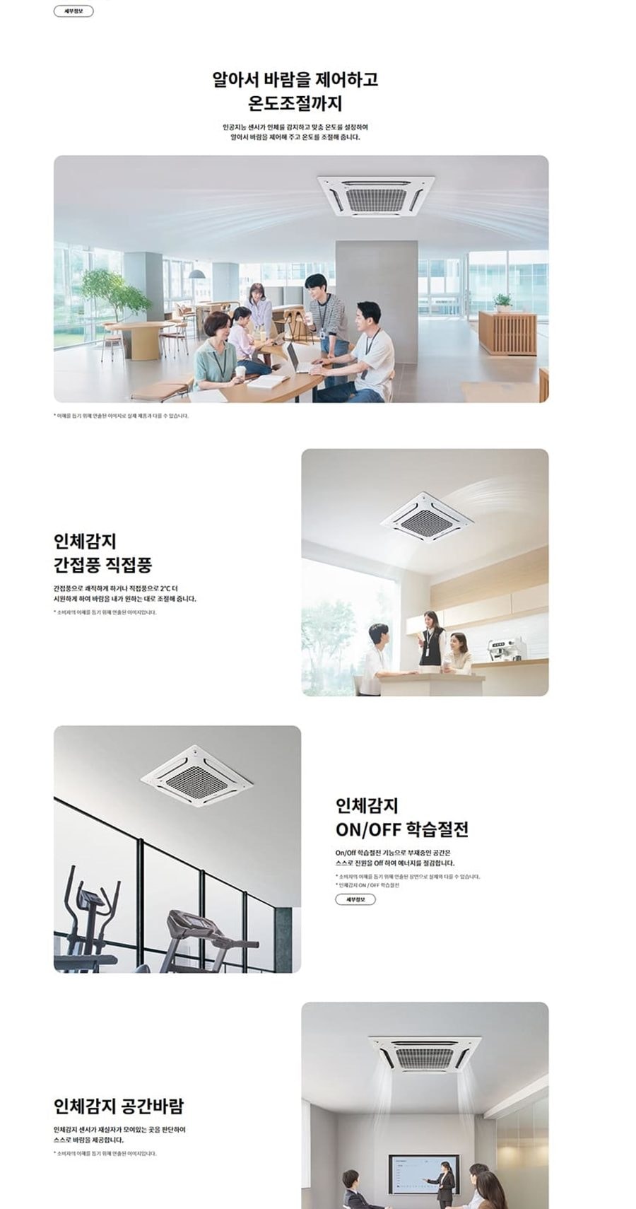 휘센 천장형 4WAY 냉난방기 30평형 상세