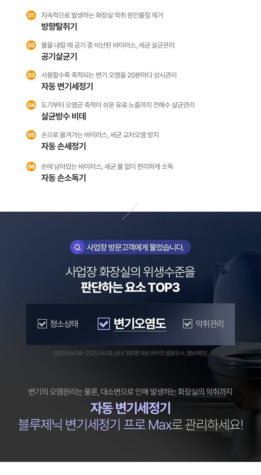 세스코 블루제닉 변기세정기 프로 상세
