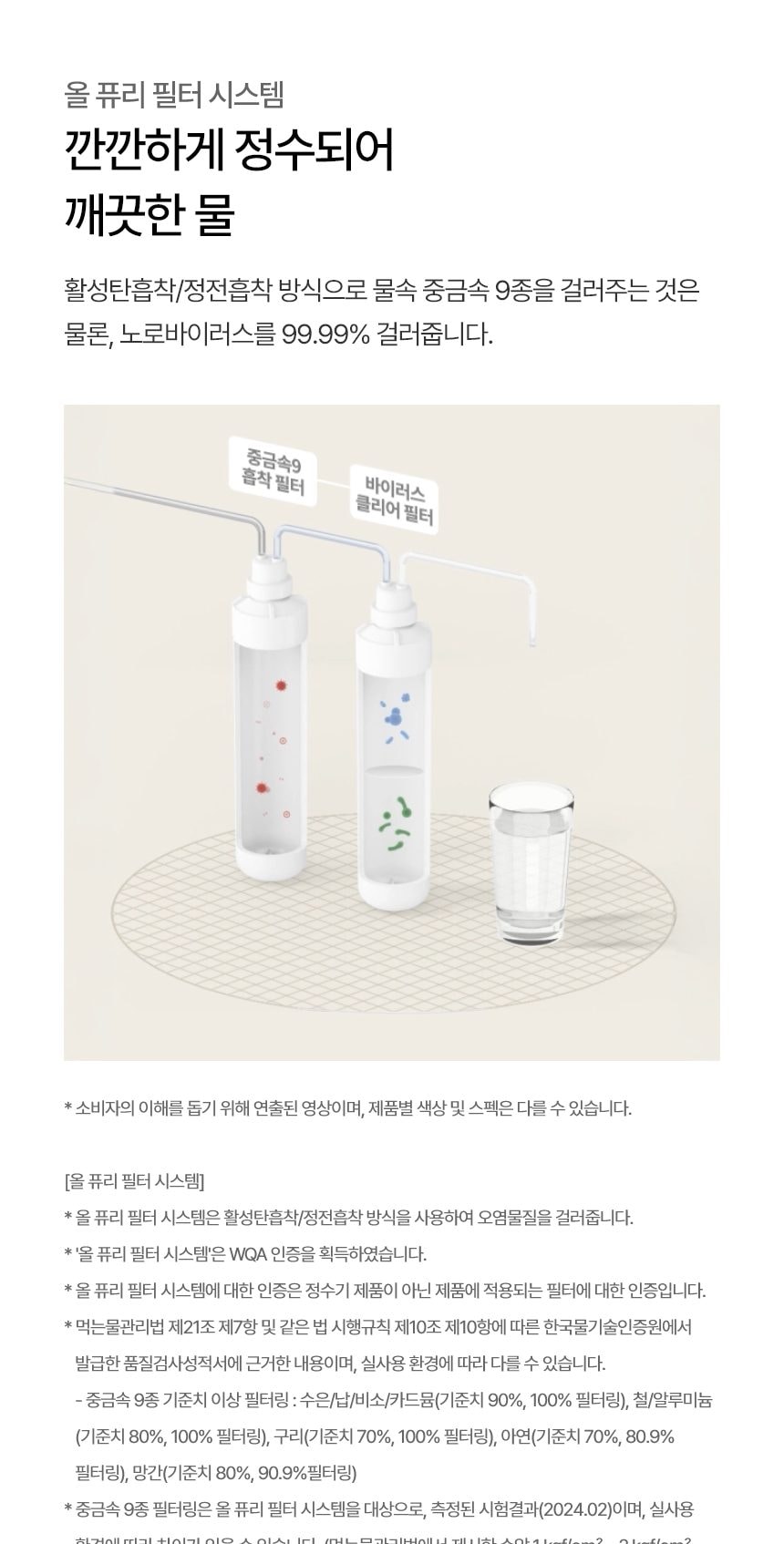 LG 퓨리케어 오브제컬렉션 정수기 (냉온정) 상세