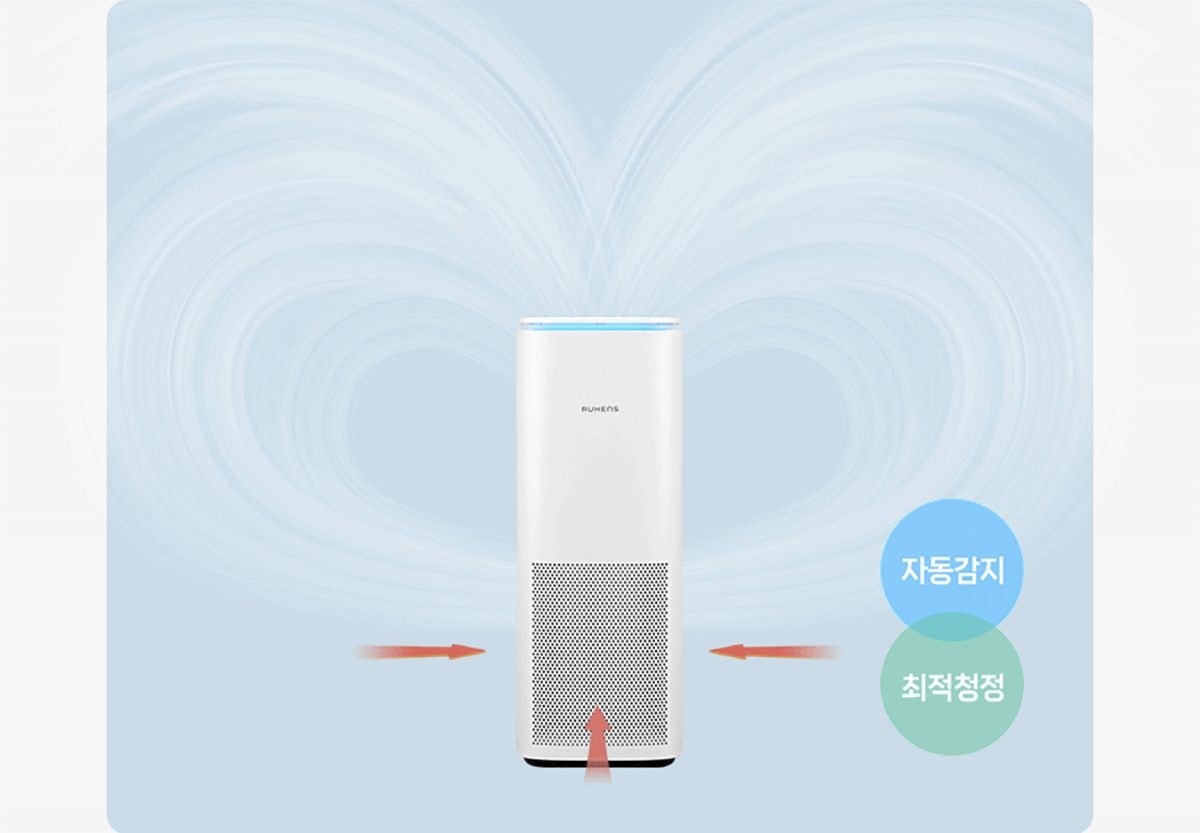 루헨스 공기청정기 에어 상세