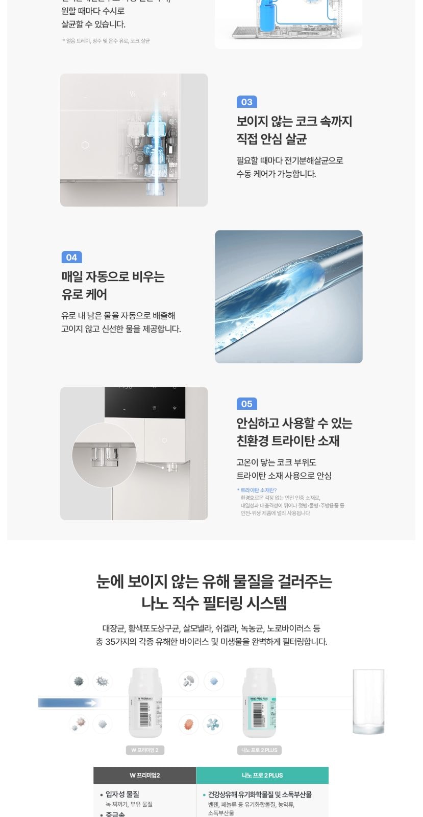 청호나이스 얼음 정수기 The M (얼음냉온정) 상세