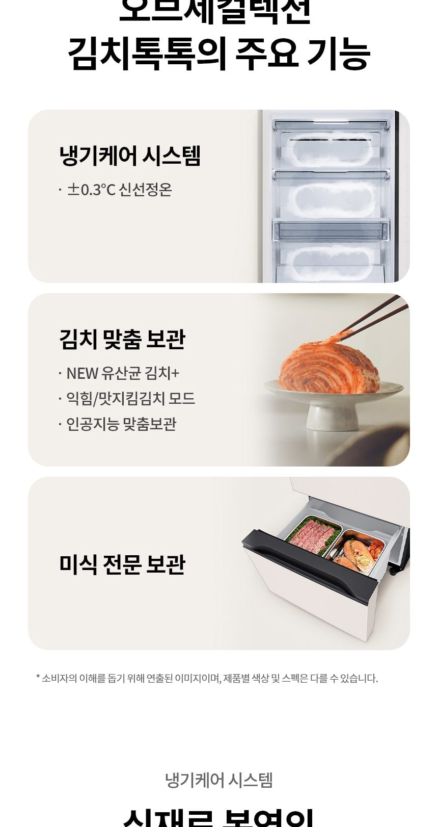 디오스 오브제컬렉션 김치톡톡 327L 상세