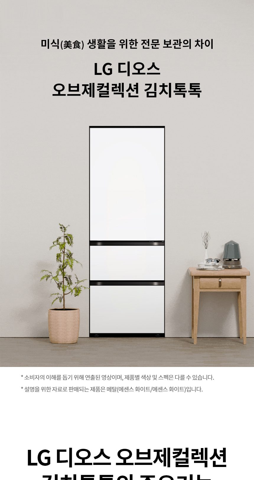 LG 디오스 오브제컬렉션 김치톡톡 Fit & Max 324L 상세