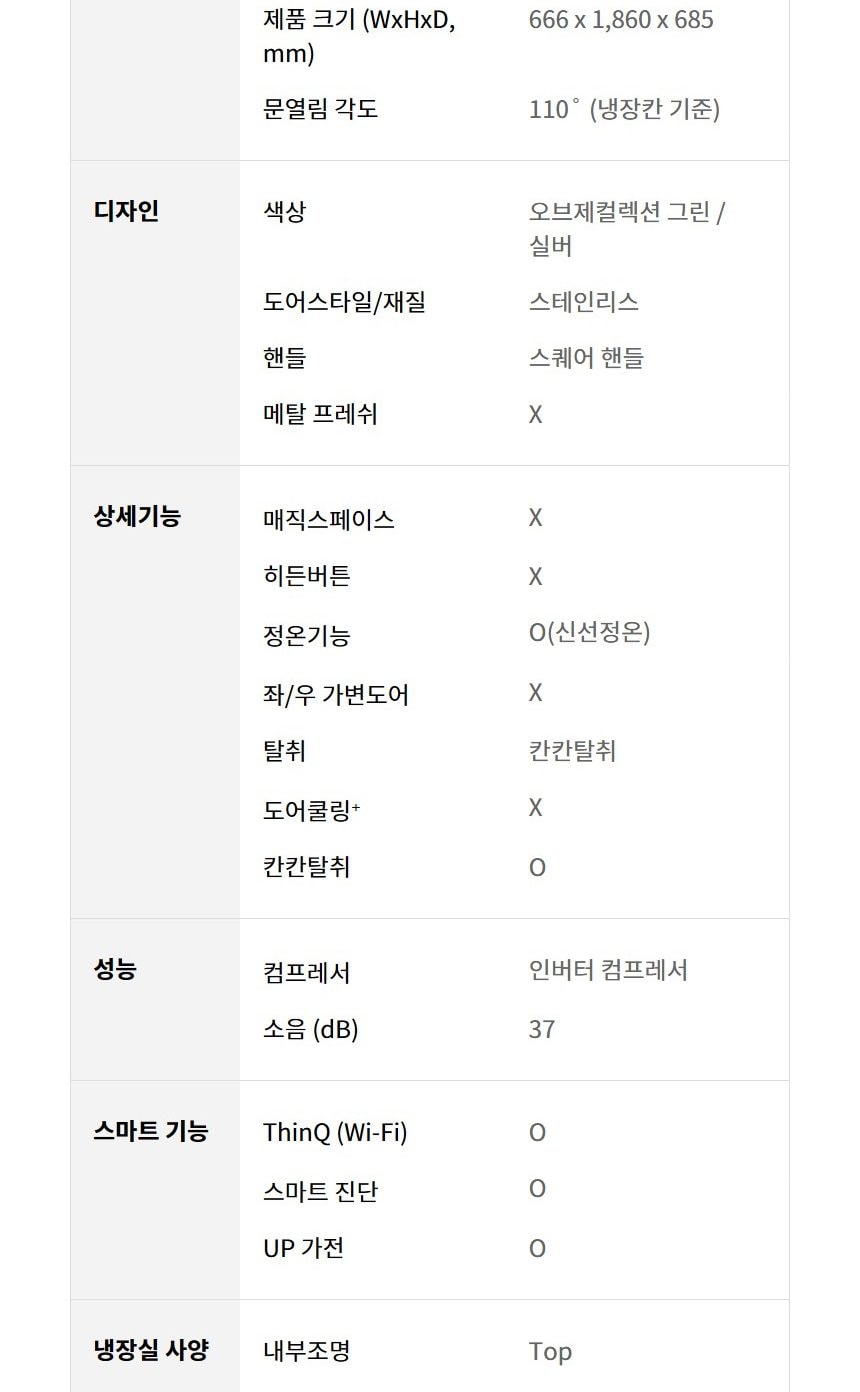LG 디오스 오브제컬렉션 김치톡톡 Fit & Max 324L 상세