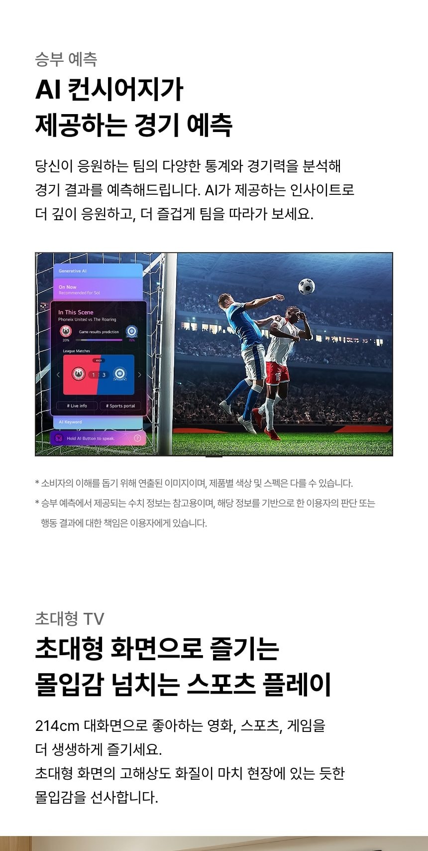 LG QNED AI 214cm 상세