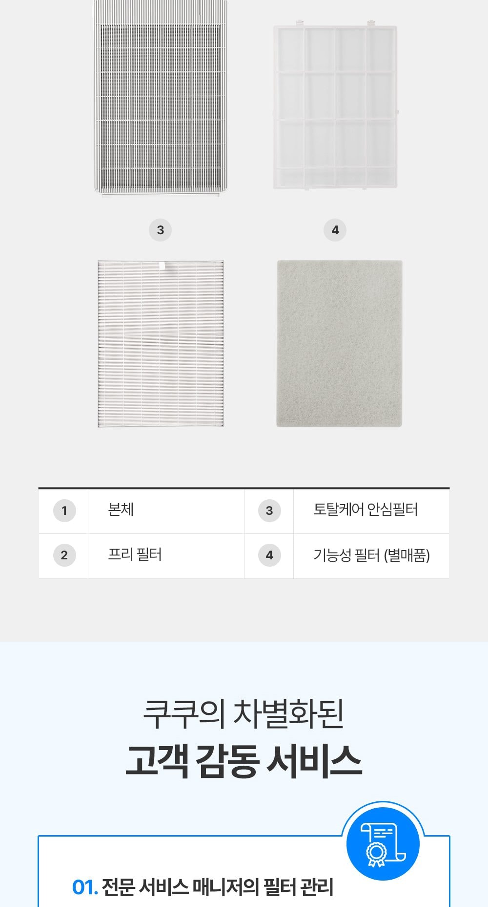 쿠쿠 인스퓨어 프리미엄 공기청정기 브릭 상세