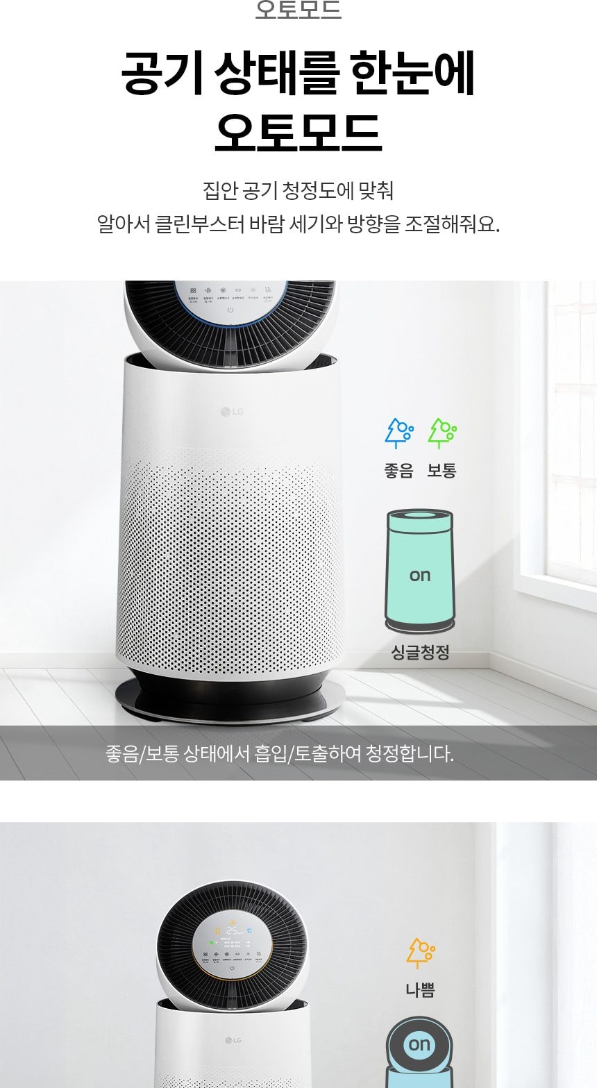 LG 퓨리케어 360˚ 공기청정기 플러스 62㎡(19평) 상세