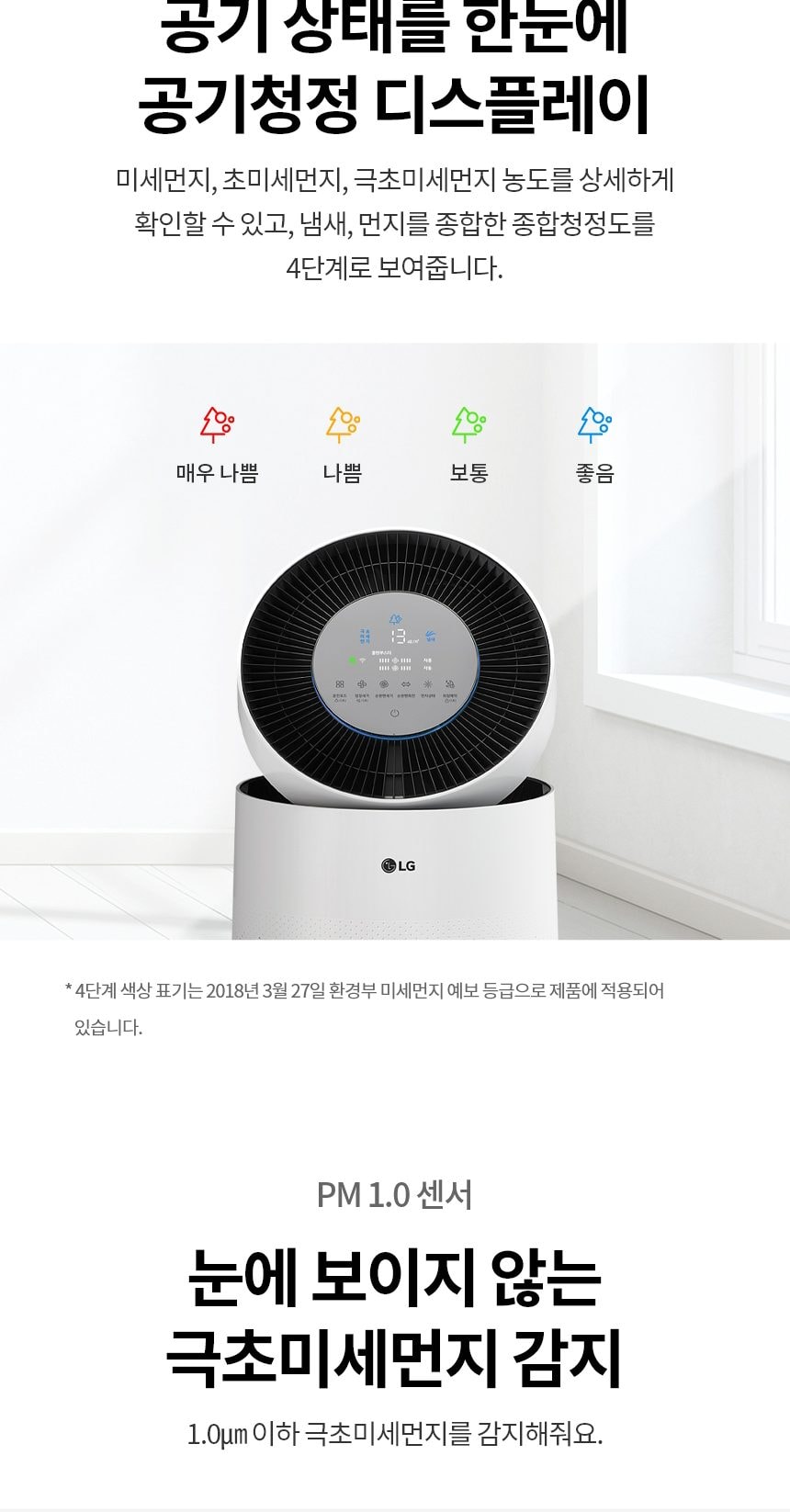 LG 퓨리케어 360˚ 공기청정기 플러스 62㎡(19평) 상세