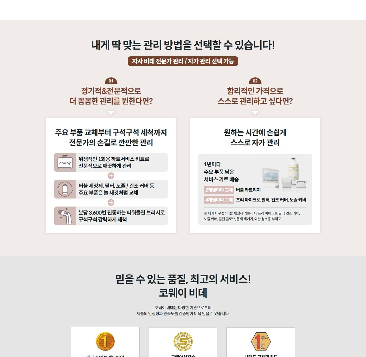 코웨이 더블케어 플러스 비데 2 상세