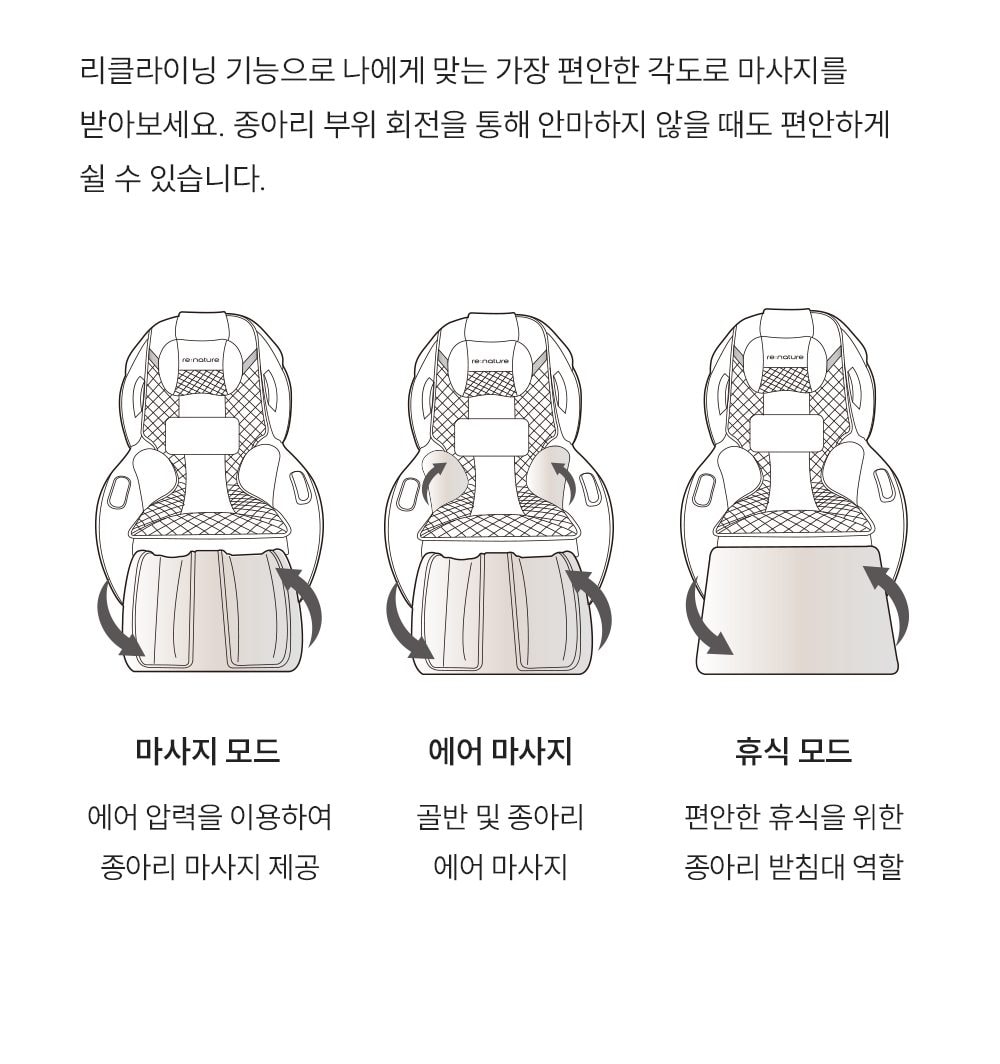 쿠쿠 리네이처 소형 안마의자 상세