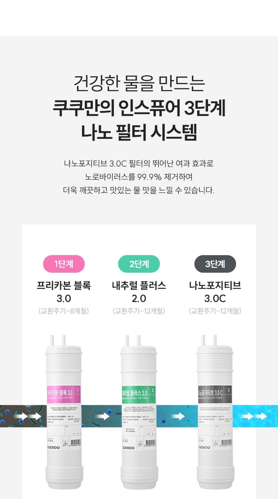 쿠쿠 인스퓨어 냉온 정수기 상세