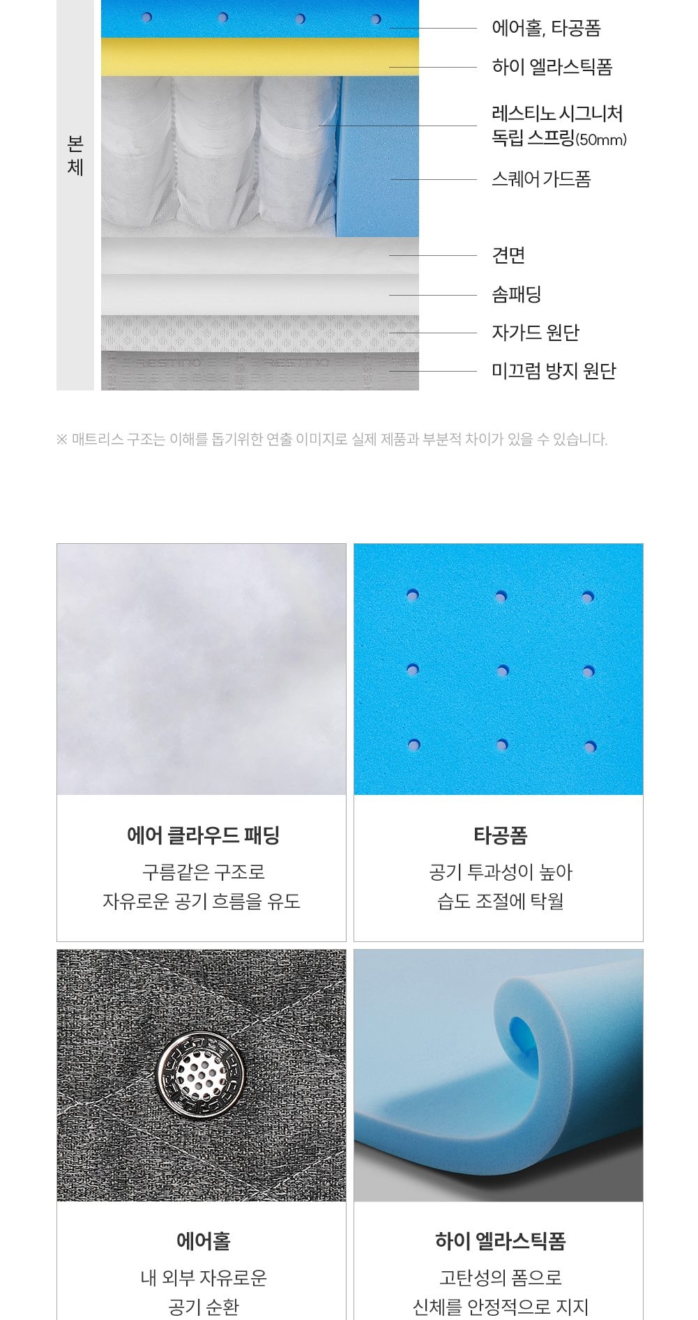 쿠쿠 레스티노 매트리스 K 상세