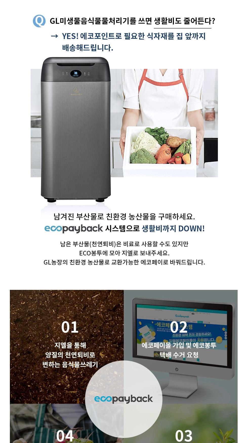 미생물 음식물처리기 상세