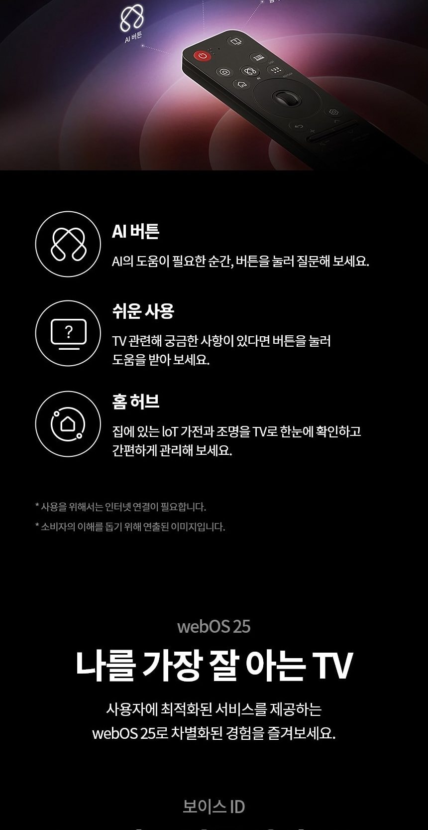 LG 올레드 evo G5 65인치 상세