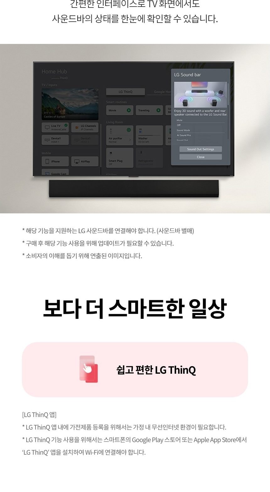 LG 올레드 evo G5 65인치 상세