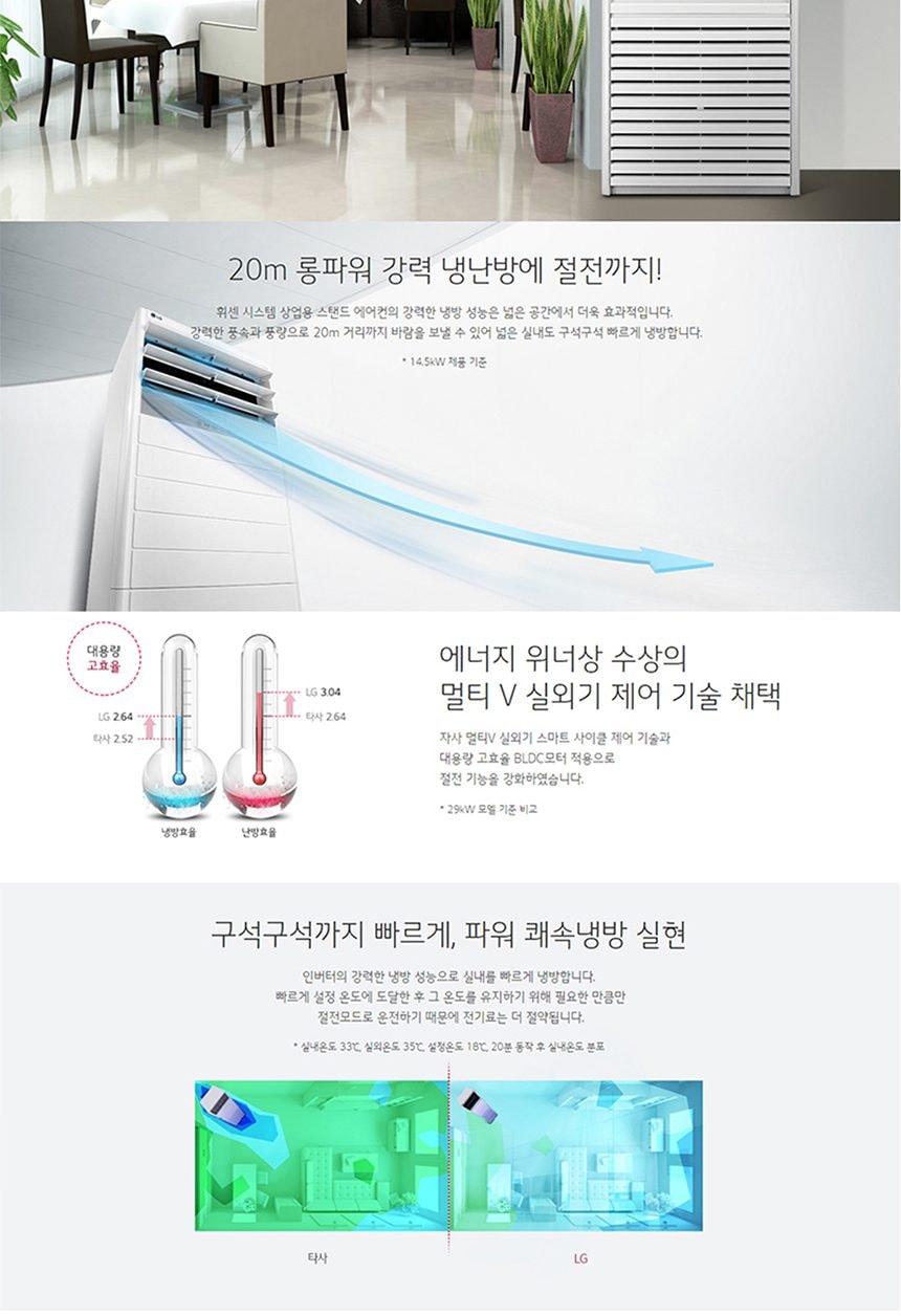 (1등급) 냉난방기 스탠드 냉난방기 76㎡(23평) 상세